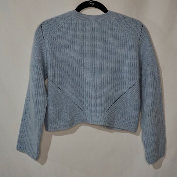 Maje Wool Blend Blue Crop Sweater Size FR 1 (Small) - Picture 6 of 15